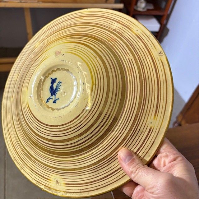 Assiette antique en majolique à lustre doré par Ulisse Cantagalli, fin du 19e siècle. Peinture mauresque. Florence cm 26