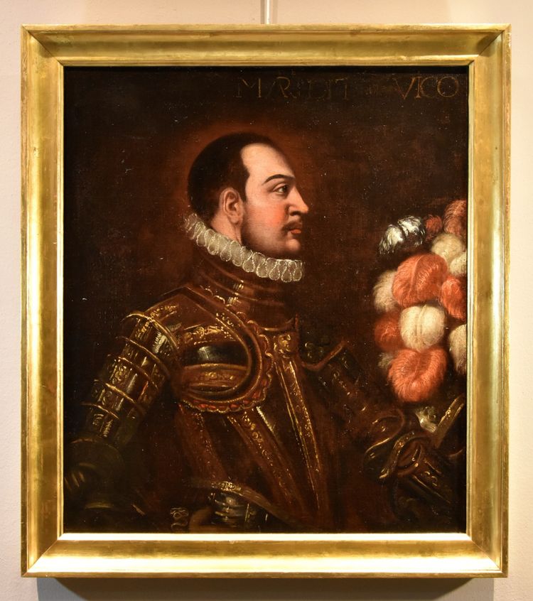 Portrait De Chevalier En Armure, Ecole Vénitienne Début XVIIe Siècle