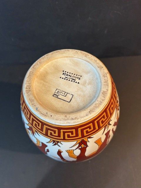 Pair of Keralouve Vases "La Louvière" - Elephant Model