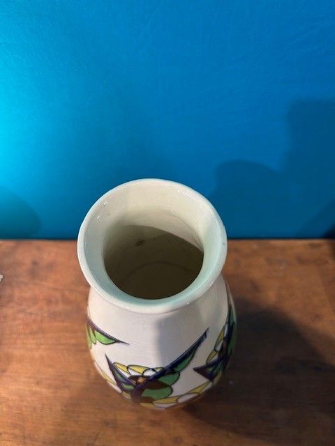 Keramis - Art Deco Vase - Floral Pattern