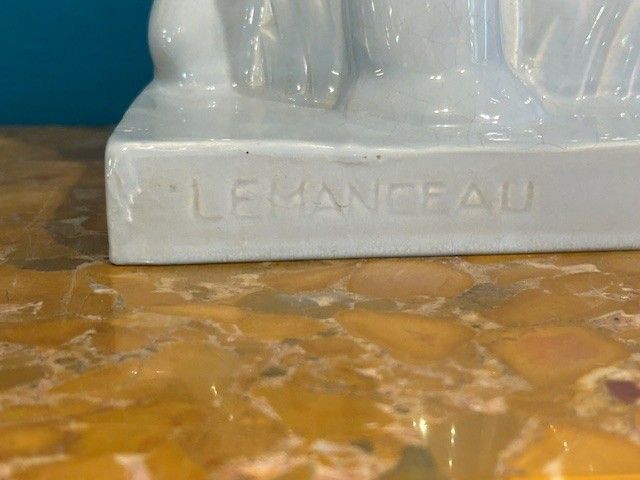 Charles Lemenceau (1905-1980) - Elefante e il suo cucciolo 