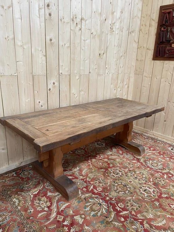 Solid oak monastery table