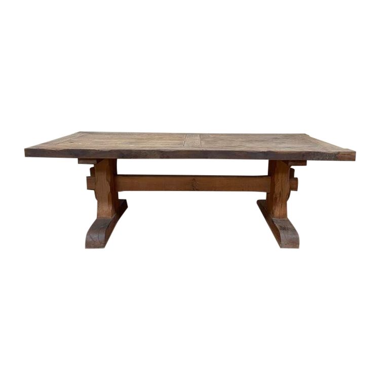 Solid oak monastery table