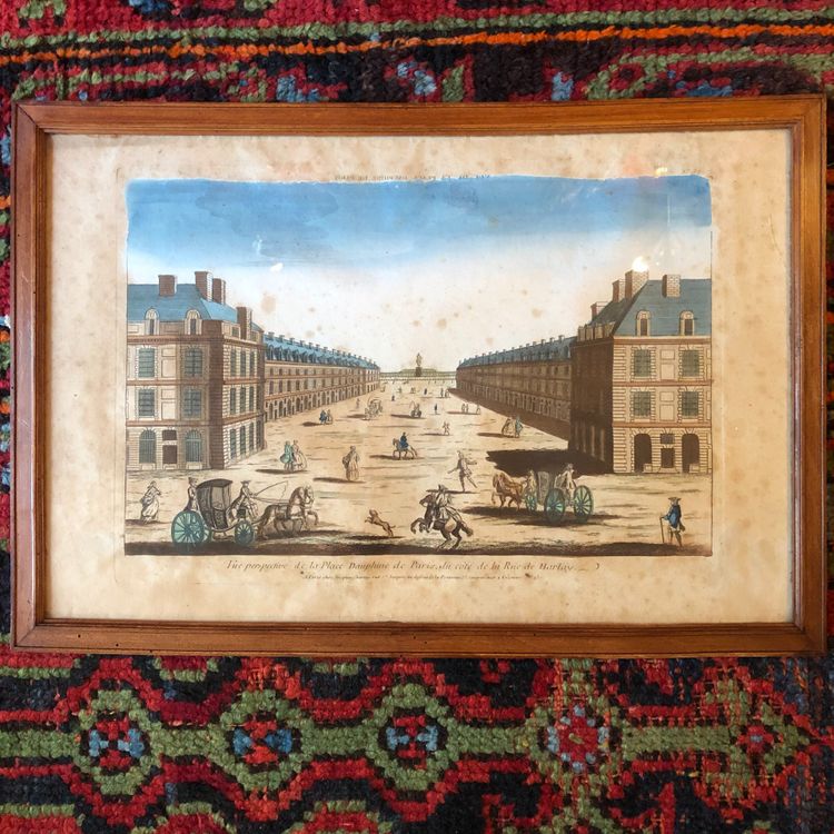 Paris, Vier Guckkastenbilder, 18. Jahrhundert
