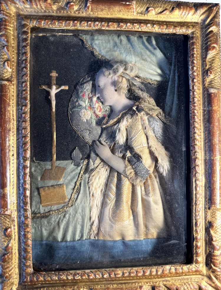 Saint Mary Magdalene - Dressed Wax - 18th century