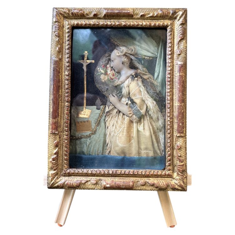 Saint Mary Magdalene - Dressed Wax - 18th century