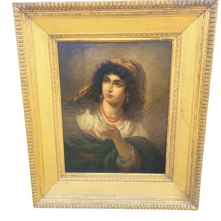V Caprile, Portrait d'Un Couple De Napolitains, Fin XIXème Siècle