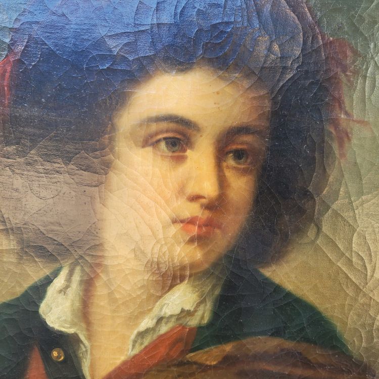 V Caprile, Portrait d'Un Couple De Napolitains, Fin XIXème Siècle