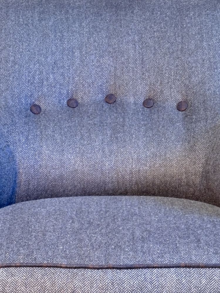 Pair of Wool Armchairs