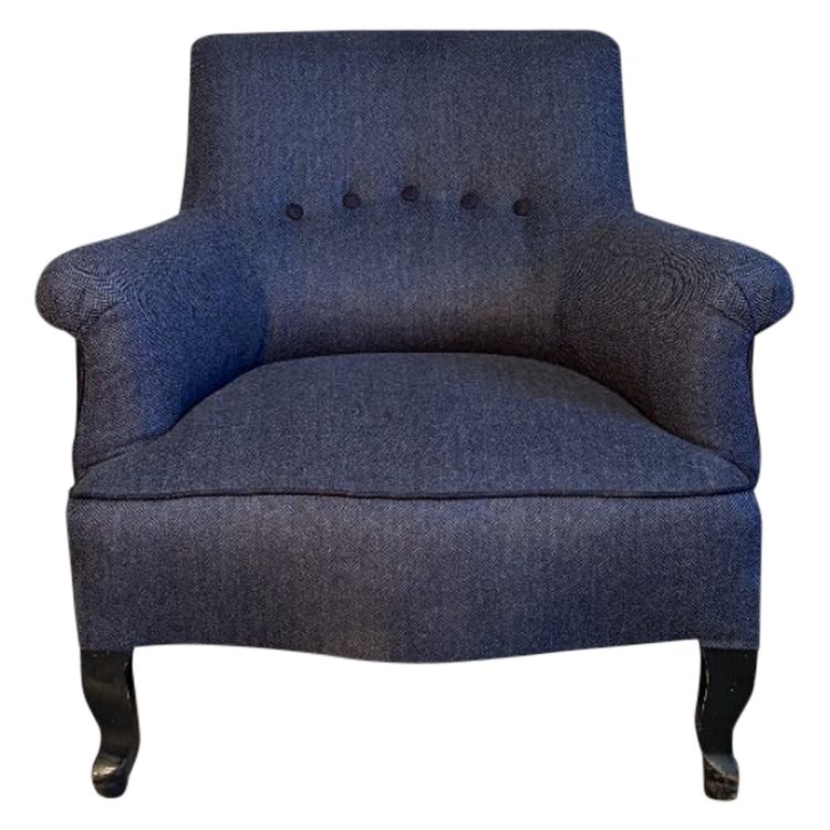 Pair of Wool Armchairs