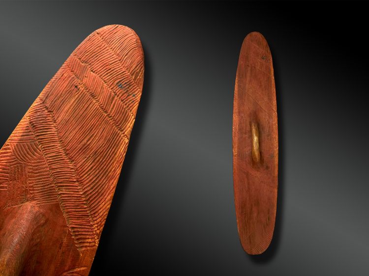 Wunda-Schild - Aborigine-Kultur, Zentralwüste, Australien - Um 1900