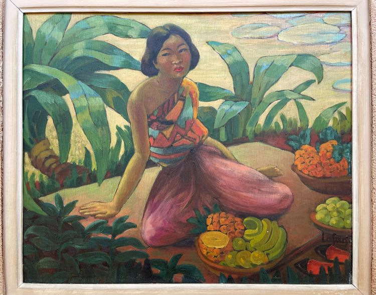 „Der laotische Obstverkäufer“, Léa Lafugie (1890-1972)