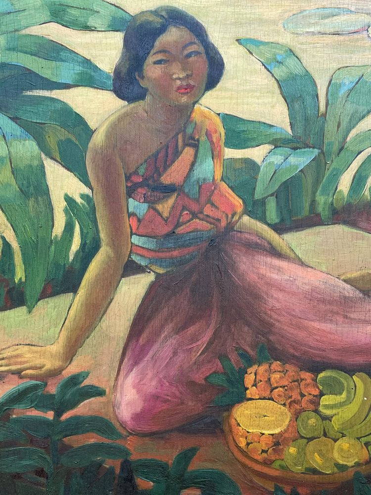 „Der laotische Obstverkäufer“, Léa Lafugie (1890-1972)