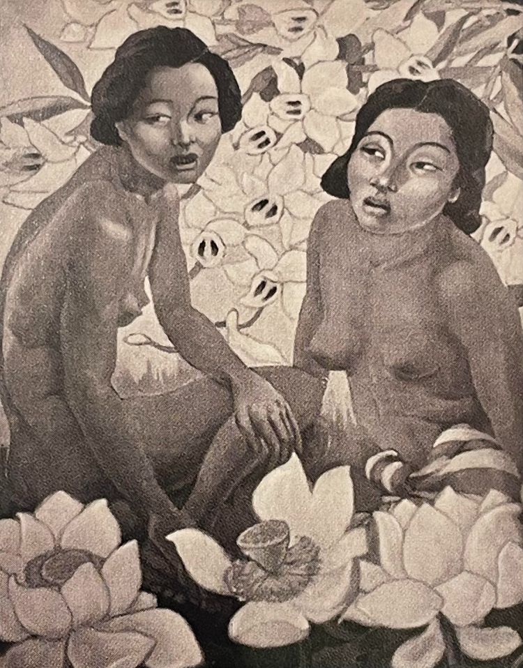 „Der laotische Obstverkäufer“, Léa Lafugie (1890-1972)