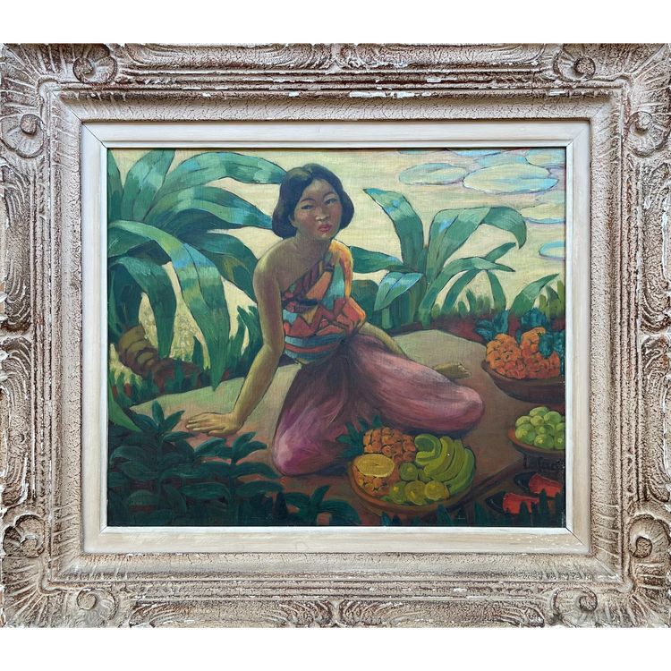 „Der laotische Obstverkäufer“, Léa Lafugie (1890-1972)
