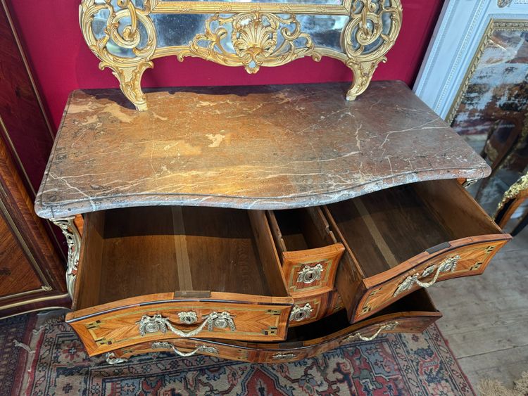 COMMODE TOMBEAU EPOQUE LOUIS XV - 18ème