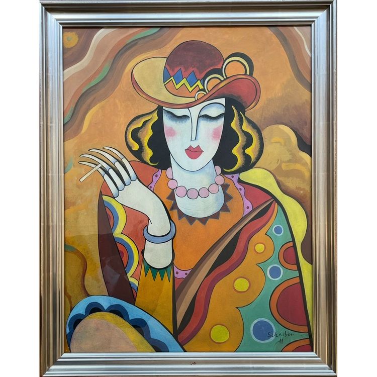 „Frau mit Zigarette“, Hugo Scheiber (1873-1950)