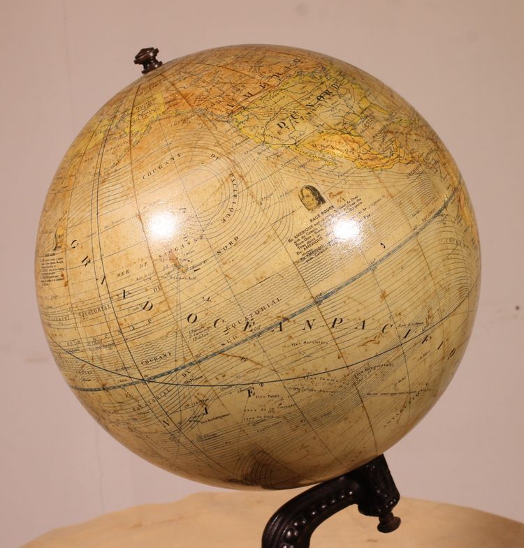 Terrestrial Globe By L. Windels - Brussels Circa 1910