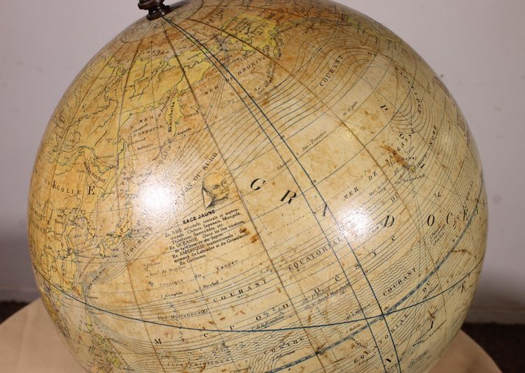 Terrestrial Globe By L. Windels - Brussels Circa 1910