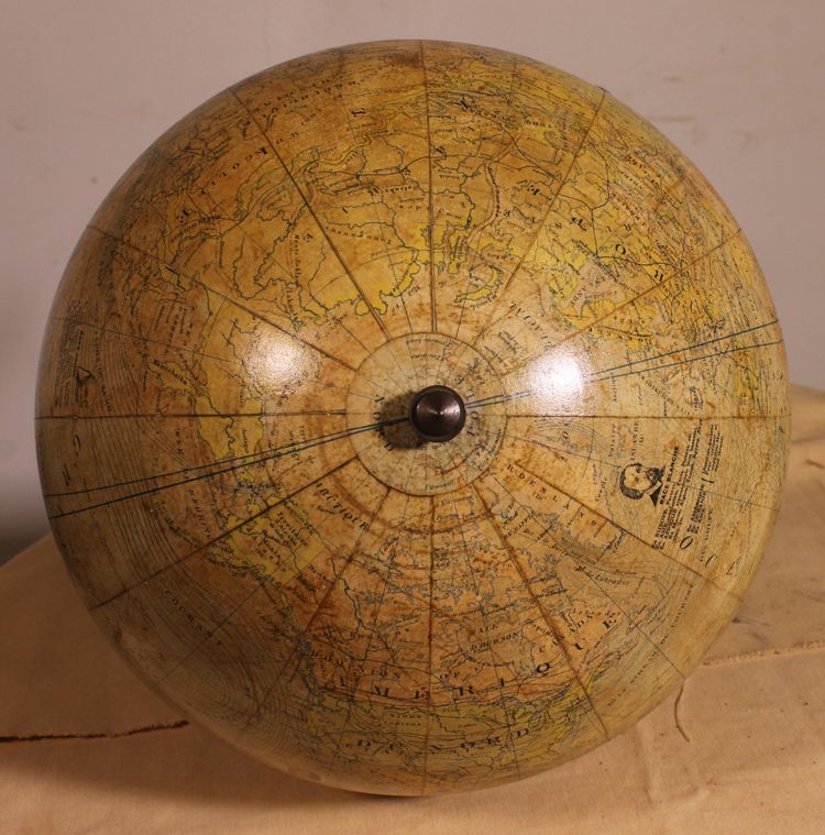 Terrestrial Globe By L. Windels - Brussels Circa 1910