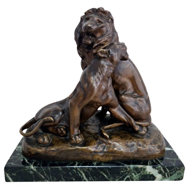 Exceptional bronze signed Louis RICHE, gold medalist