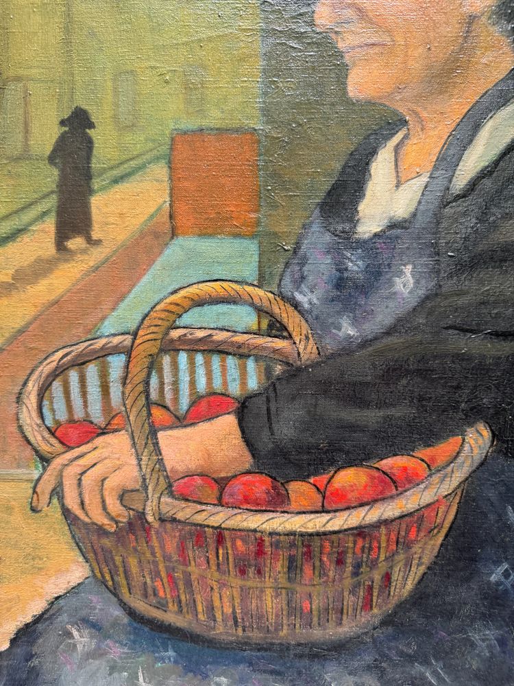 Französische Schule der Moderne – Apfelverkäufer, um 1900