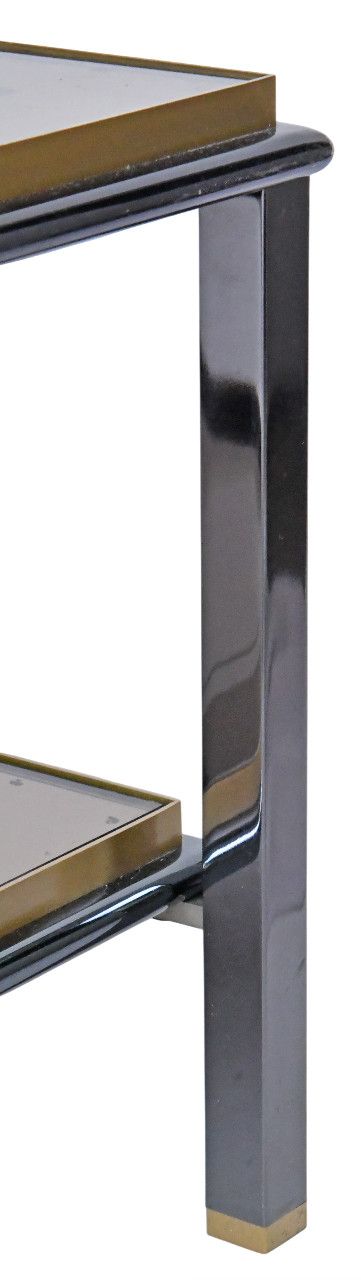 Table basse rectangulaire de Belgo Chrome des années 1970-1980 