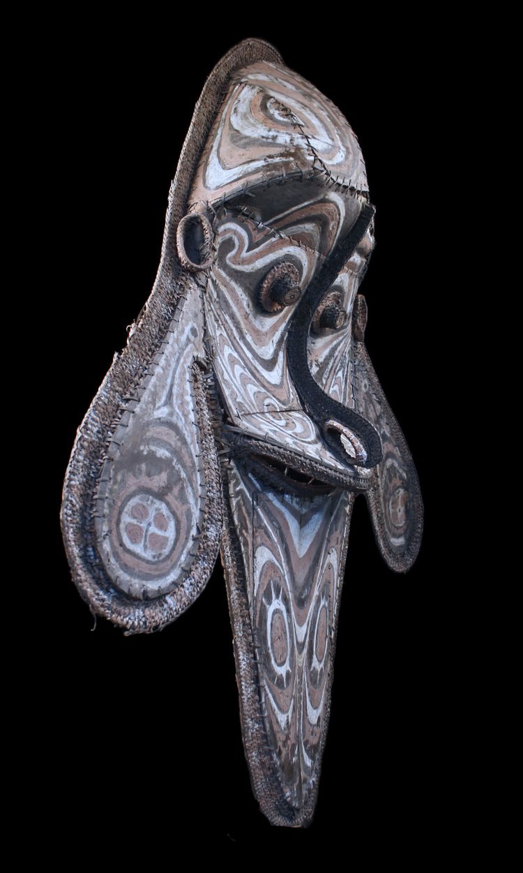 Masque de pignon, art tribal , art océanien, art traditionnel, Papouasie Nouvelle Guinée