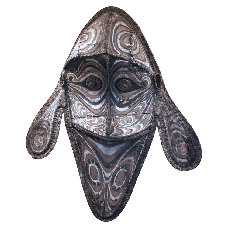 Masque de pignon, art tribal , art océanien, art traditionnel, Papouasie Nouvelle Guinée