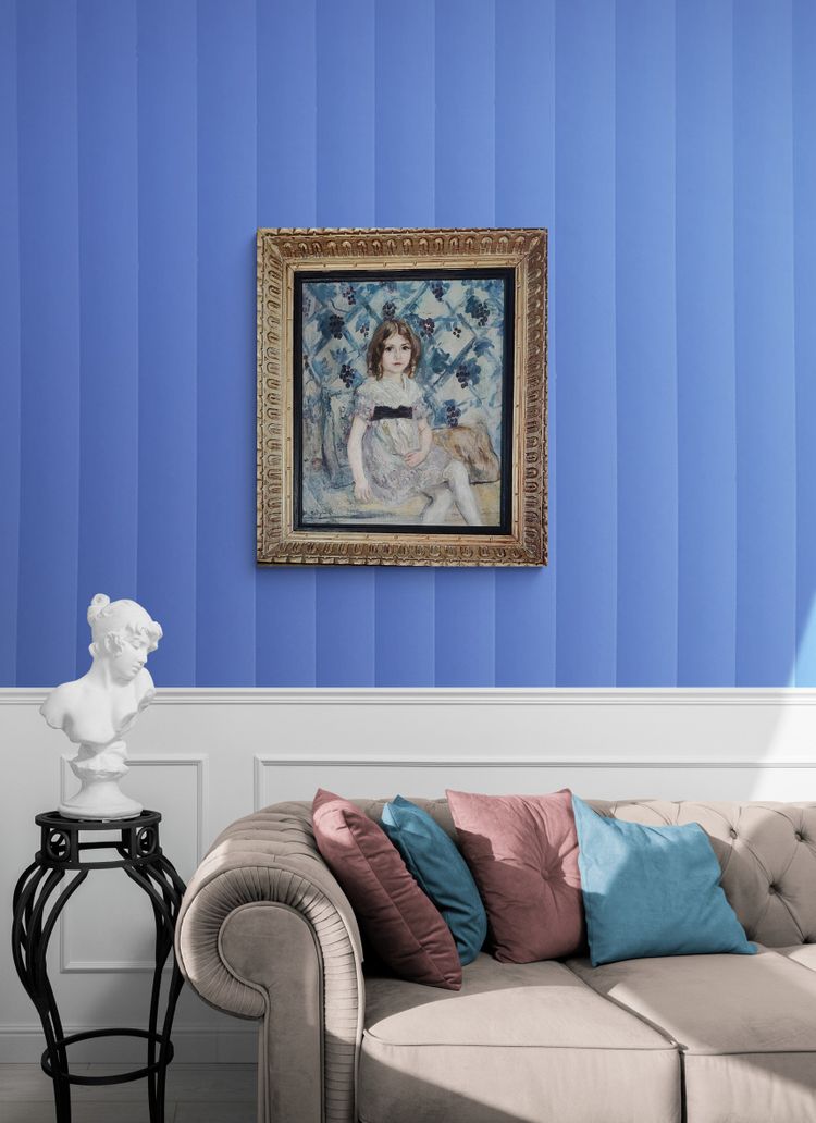 Sitzendes junges Mädchen – Öl auf Leinwand von Tancrède Synave (1870–1936)