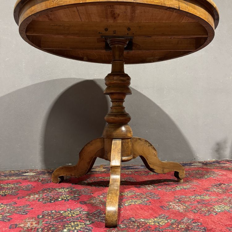 Table ancienne marquetée de Sorrente, 19ème siècle