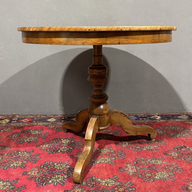 Table ancienne marquetée de Sorrente, 19ème siècle