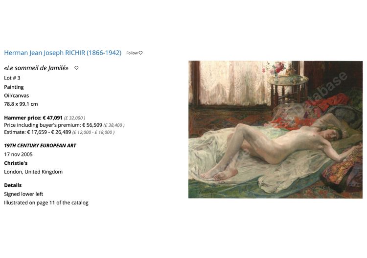 Herman Richir „Porträt von Mme Simonis“ Ölgemälde auf Leinwand