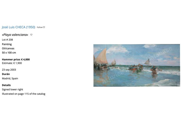 Oil On Canvas On Panel, Mediterranean View With Sailboat And Cliffs