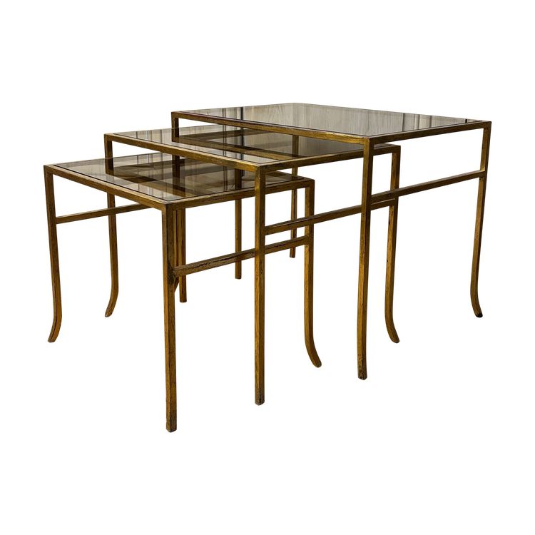 Henri POUENAT (1934-1987) - Tables Gigognes