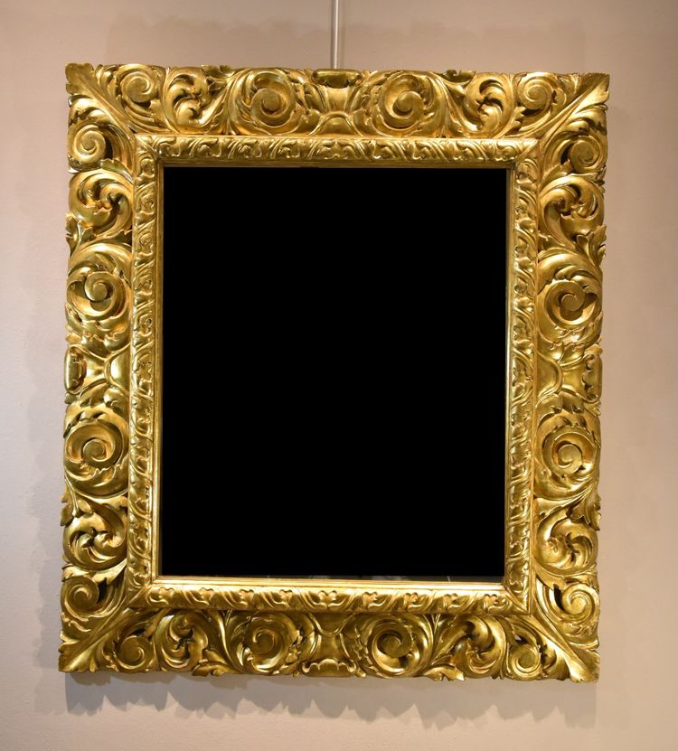 Large Mirror, Florentine Woodcarver Early 18th Century 