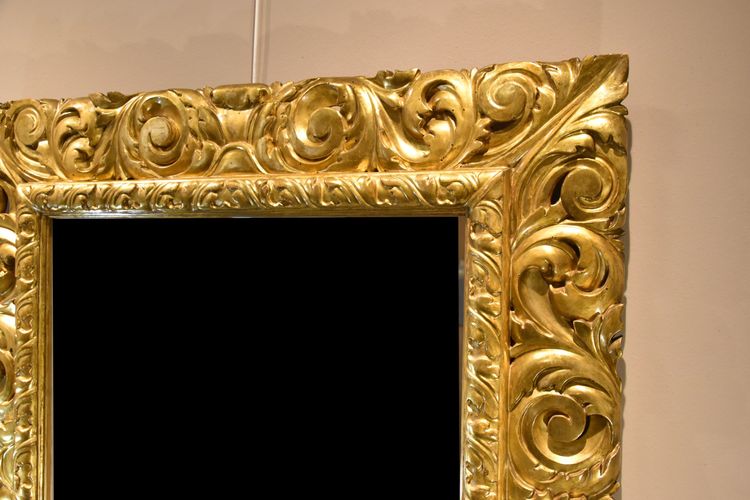 Large Mirror, Florentine Woodcarver Early 18th Century 