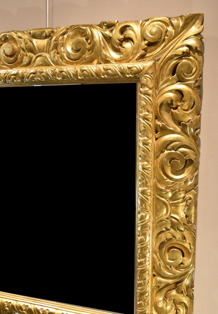 Large Mirror, Florentine Woodcarver Early 18th Century 