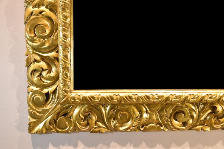 Large Mirror, Florentine Woodcarver Early 18th Century 
