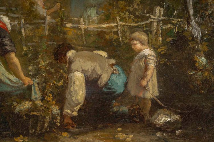 Alexis Joseph Mazerolle (1826-1889) Die Weinlese, Öl auf Leinwand, circa 1850-1860
