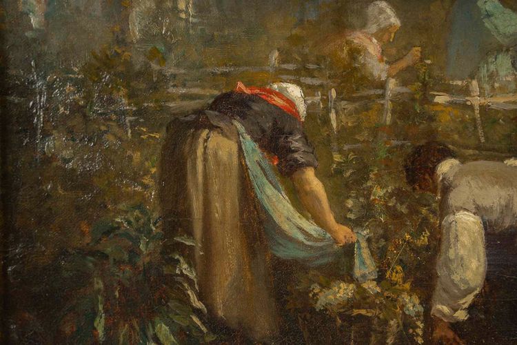 Alexis Joseph Mazerolle (1826-1889) Die Weinlese, Öl auf Leinwand, circa 1850-1860