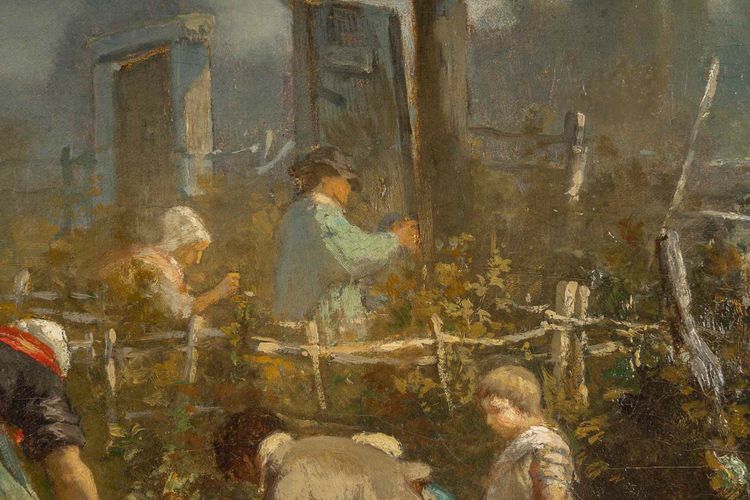 Alexis Joseph Mazerolle (1826-1889) Die Weinlese, Öl auf Leinwand, circa 1850-1860
