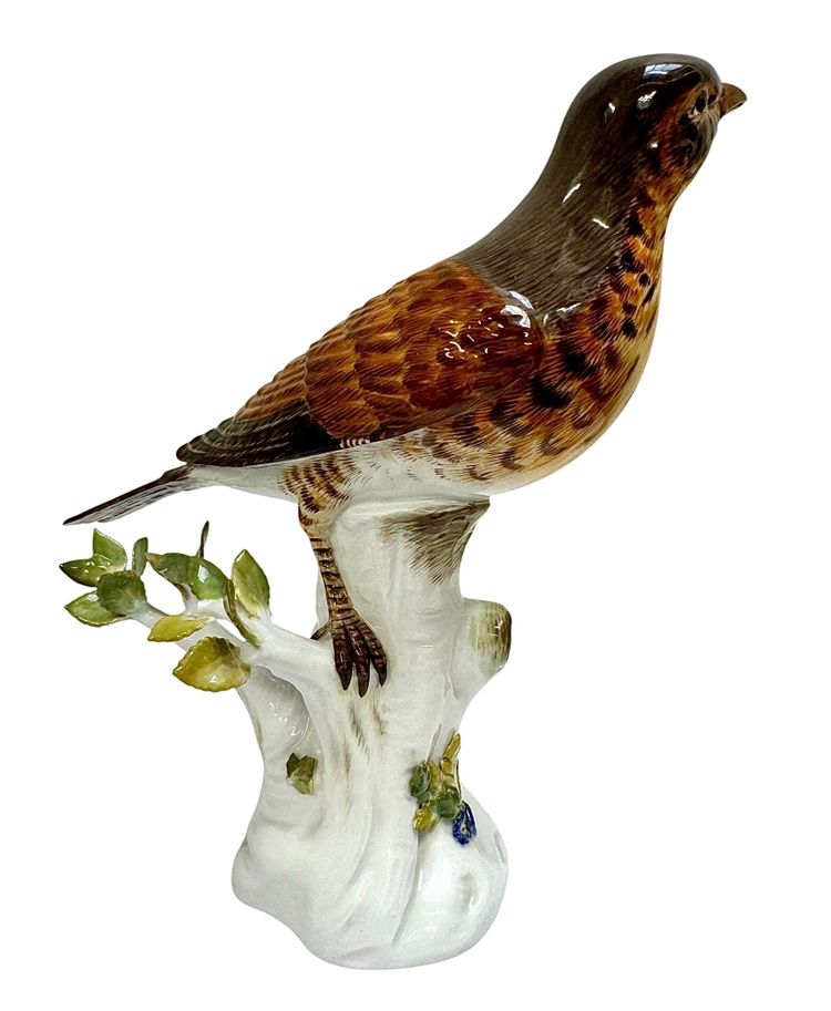 Meissen - Porcelain Figurine of a Song Thrush