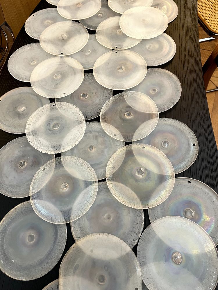 Gino VISTOSI - Paire d' Appliques (x2) en verre de Murano