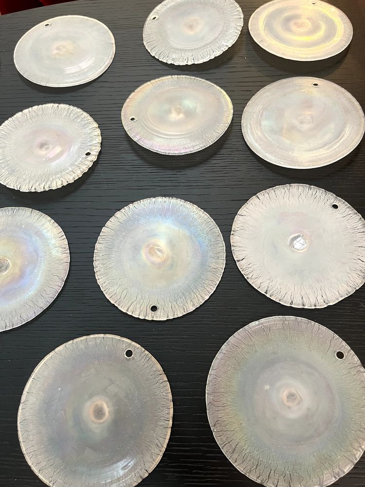 Gino VISTOSI - Paire d' Appliques (x2) en verre de Murano
