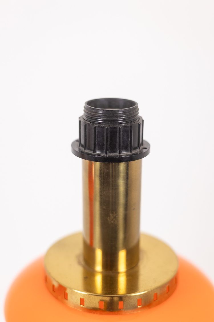 Coppia di lampade in vetro arancione. Anni '70. Codice articolo: LS6353387A