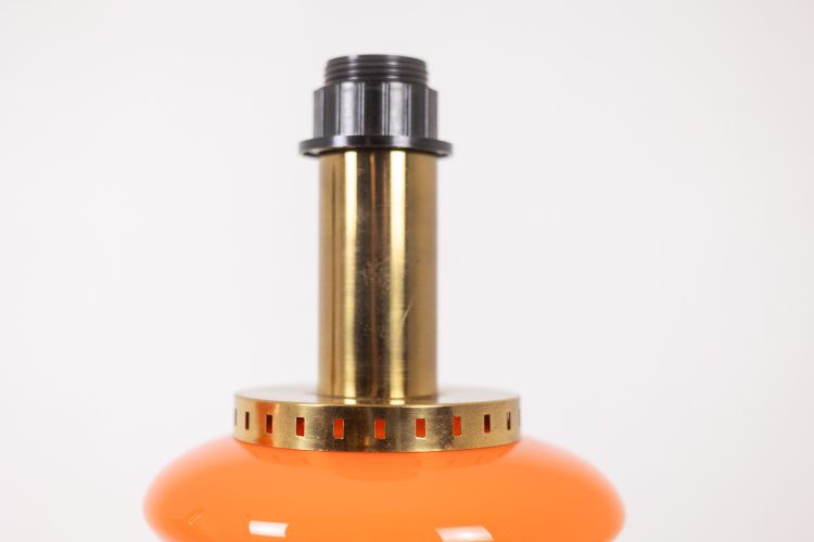 Coppia di lampade in vetro arancione. Anni '70. Codice articolo: LS6353387A