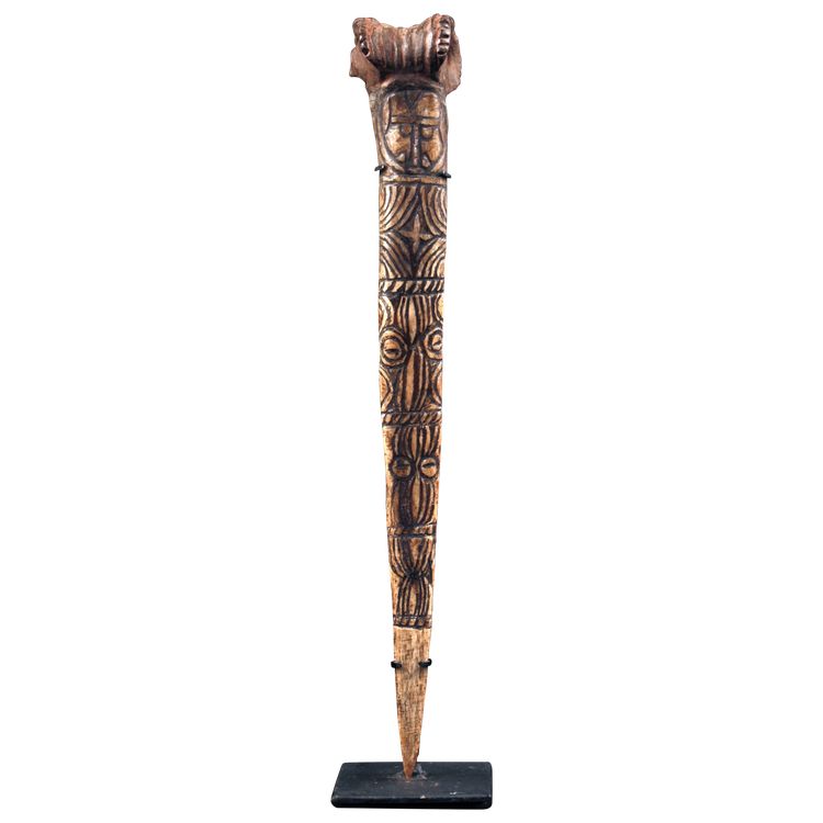 Knochendolch, Stammeskunst, Ozeanische Kunst, Ozeanien, traditionelle Waffe, Papua-Neuguinea