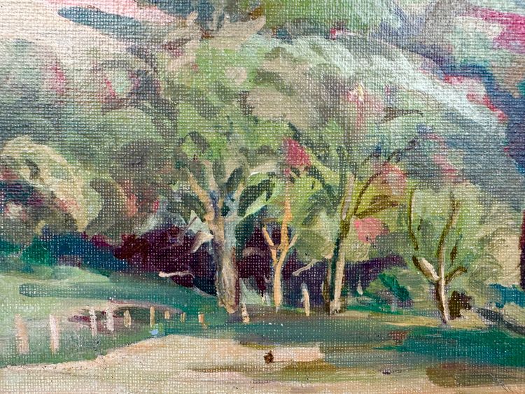 Oil on canvas "Landscape" by Mary Swanzy