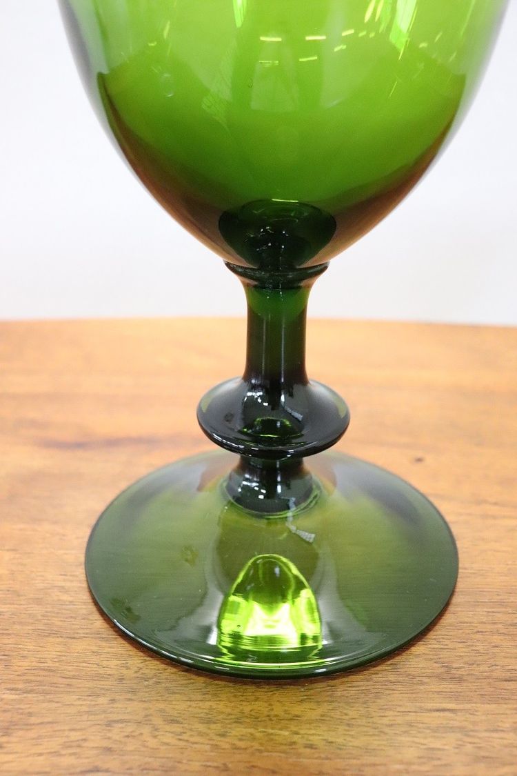 Vase En Verre Art Vert, Italie, 1960s